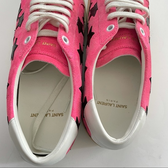 SAINT LAURENT Court Classic Sl06 Pink Star Sneaker - Picture 4 of 12